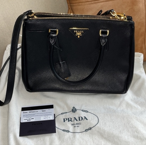 Prada Saffiano Lux Nero Bag - Picture 2 of 8